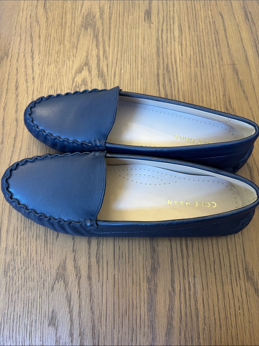 Cole Haan Evelyn Driver Navy Loafers Size 8.5B - Picture 3 of 7